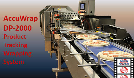Side Seal Shrink Wrap of Pizza with Product Monitoring Wrapper Line video
